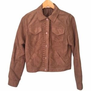 Hollister Western Brown Suede Jacket Women's M